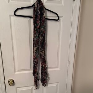 Scarf Size OS Color Blue Pink Floral